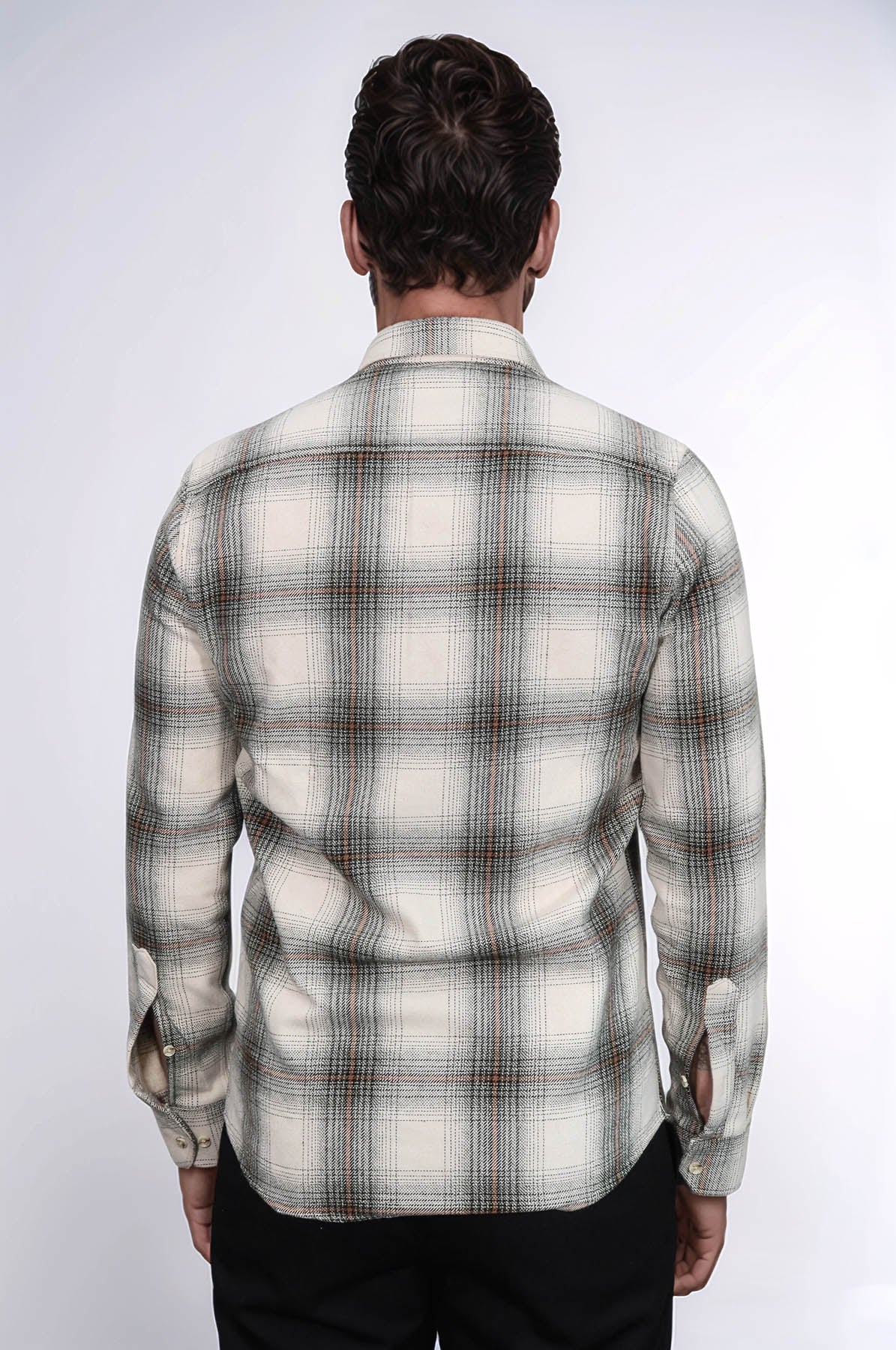 Checked Beige Men Lumberjack Shirt - Wessi