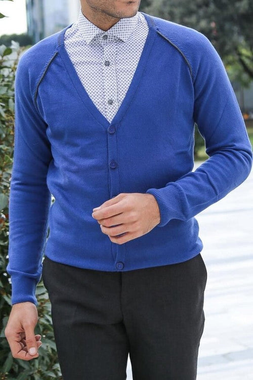 Indigo Cotton Men's Knitwear - Wessi