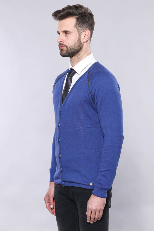 Indigo Cotton Men's Knitwear - Wessi