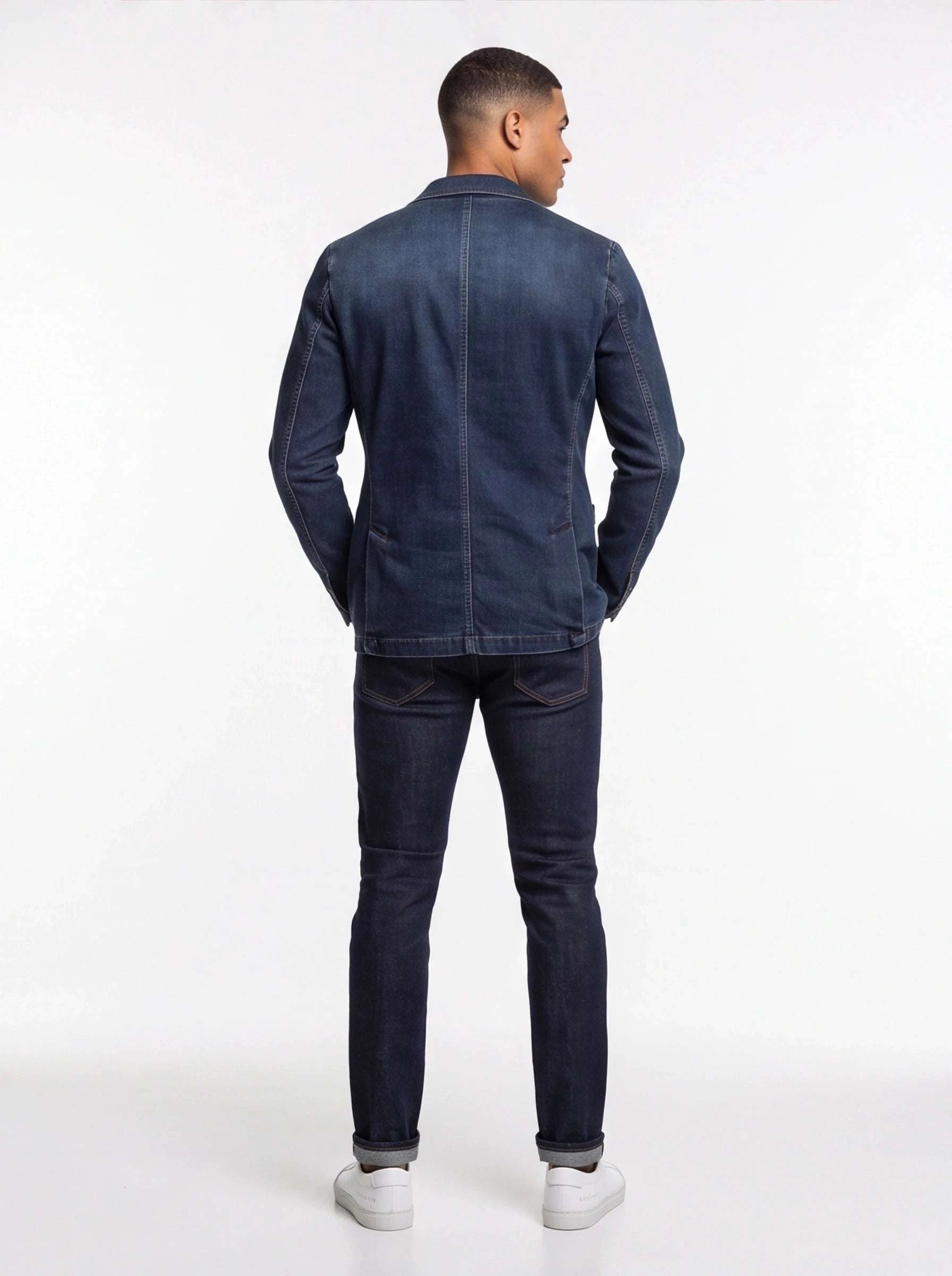 Mens Denim Blazer Men Fashion Cotton Vintage Suit Koala Sydney 