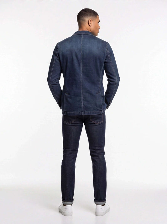 Mens Denim Blazer Men Fashion Cotton Vintage Suit Koala Sydney 