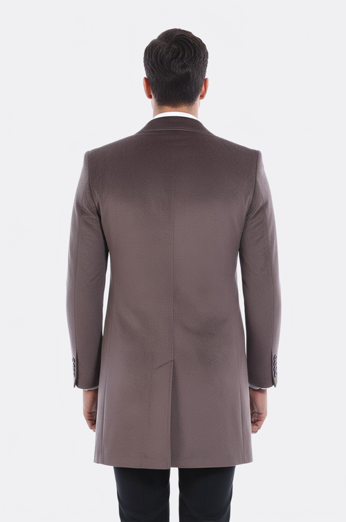 Peak Lapel Mink Men Coat - Wessi