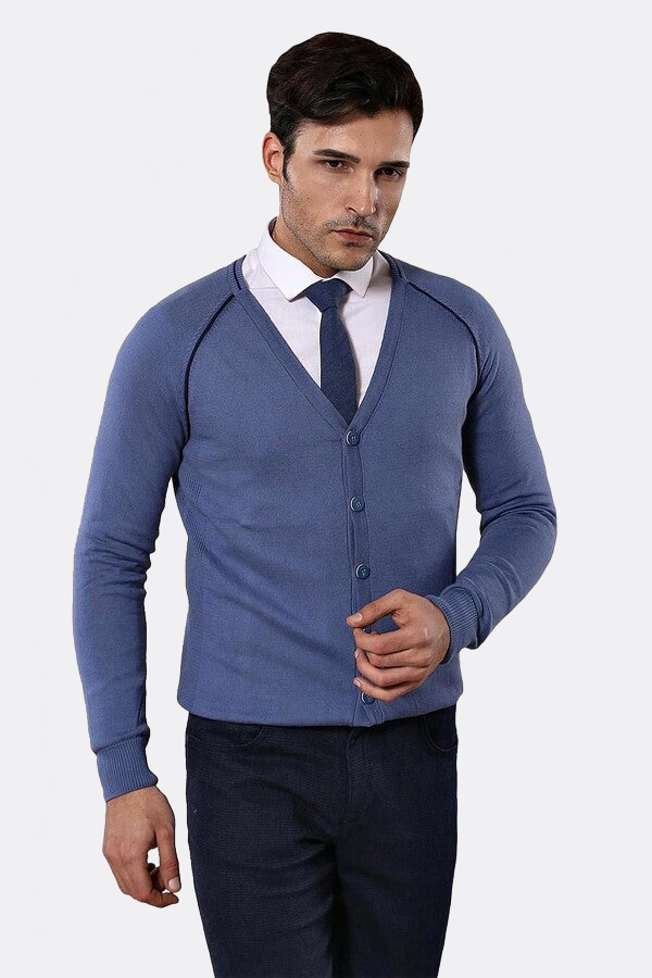 Blue Cotton Knitwear - Wessi