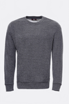 Dark Grey Plain Circle Neck Sweatshirt - Wessi