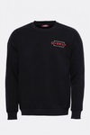 Black Printed Circle Neck Sweatshirt - Wessi