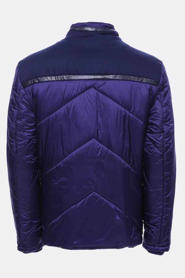 Blue Quilted Down Coat - Wessi