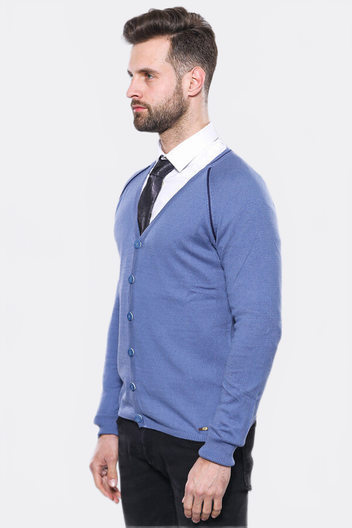 Blue Cotton Knitwear - Wessi