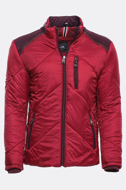 Red Quilted Down Coat - Wessi