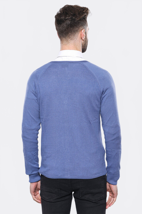 Blue Cotton Knitwear - Wessi