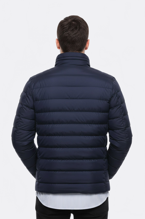 Navy Short Men Down Jacket | Wessi