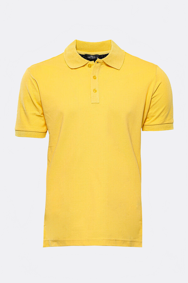 Oxford Yellow Polo Collar T-shirt - Wessi