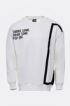 Human Figure Crew Neck White Sweatshirt - Wessi