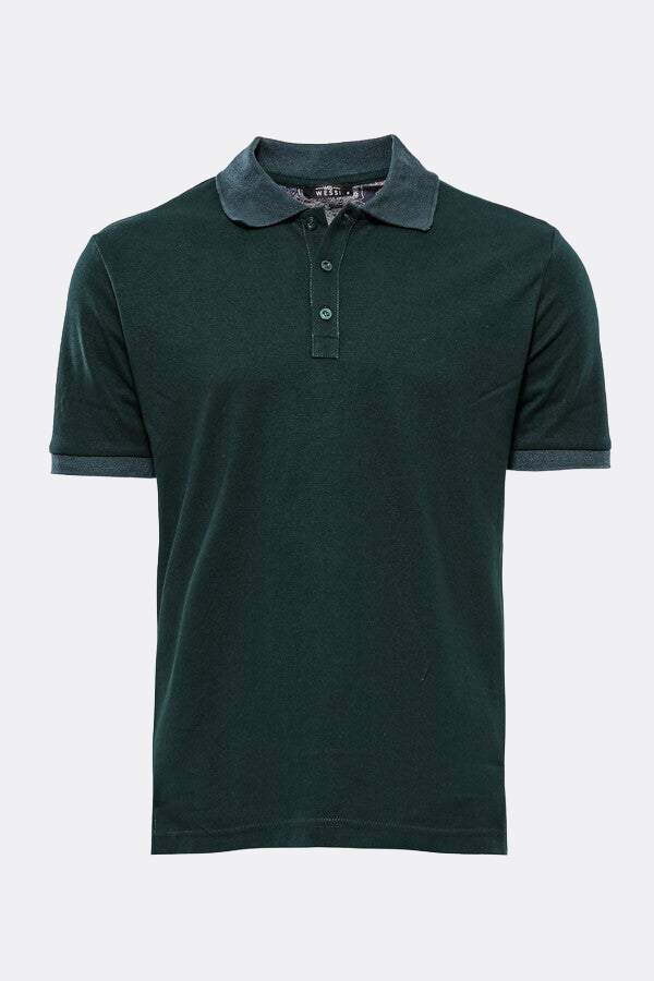 Green Oxford Polo Collar T-shirt - Wessi