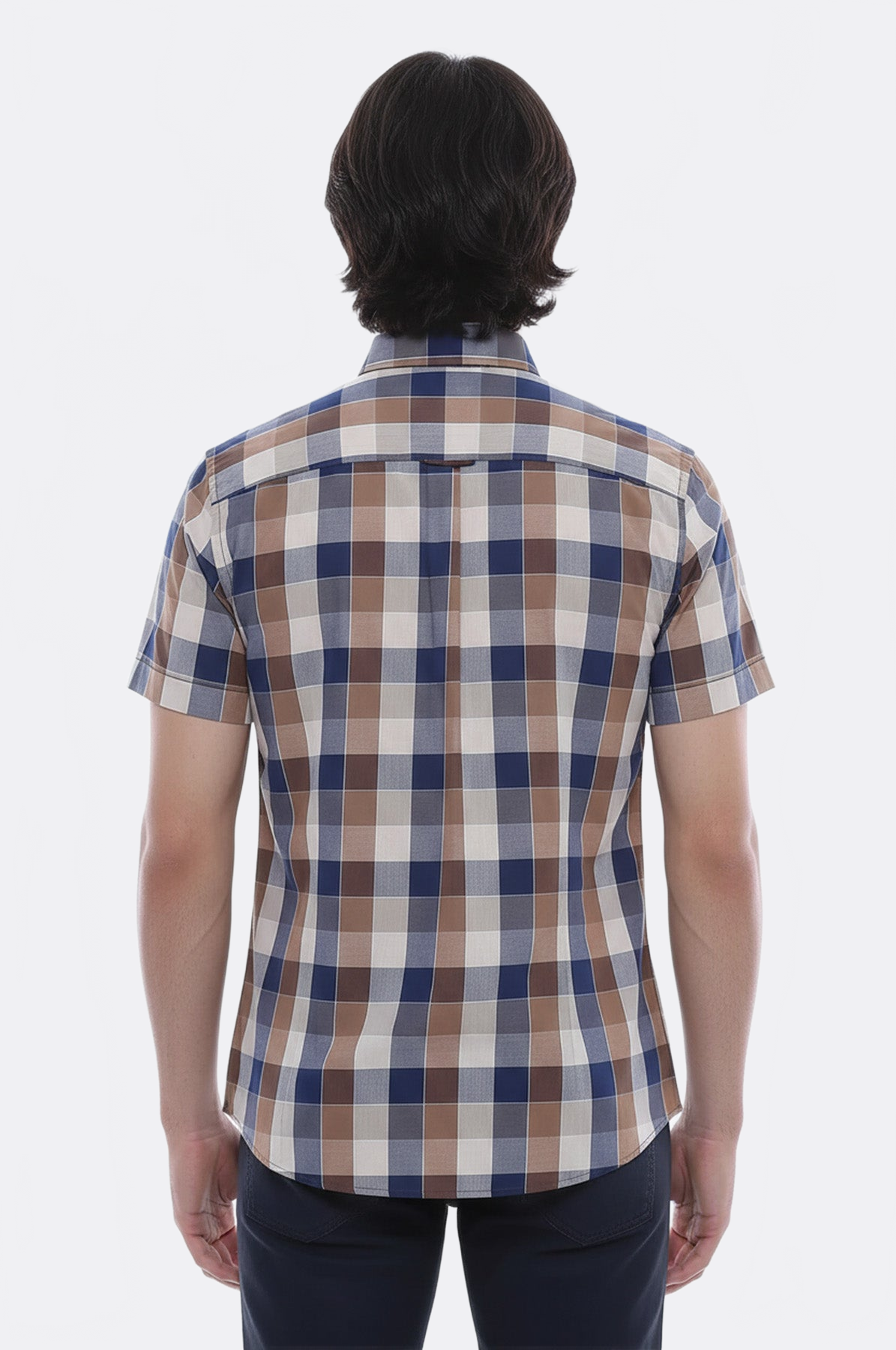 Plaid-Patterned Cotton Shirt - Wessi