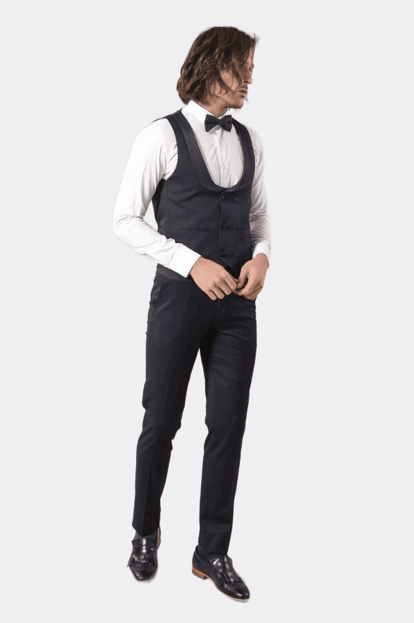 Removable Shawl Collar Black Tuxedo | Wessi