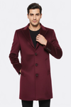 Burgundy Long Coat - Wessi