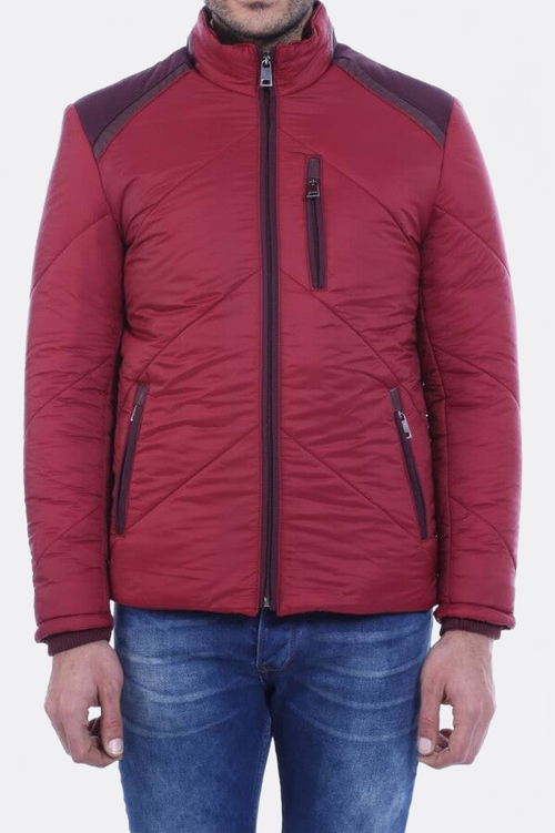 Red Quilted Down Coat - Wessi