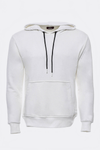 Hooded Pocket Plain Cream Men's Sweatshirt - Wessi