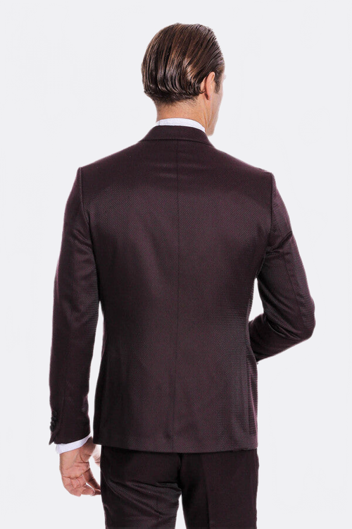 Claret Red and Black Tuxedo for Men | Wessi
