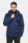 Puffer Navy Blue Men Coat - Wessi