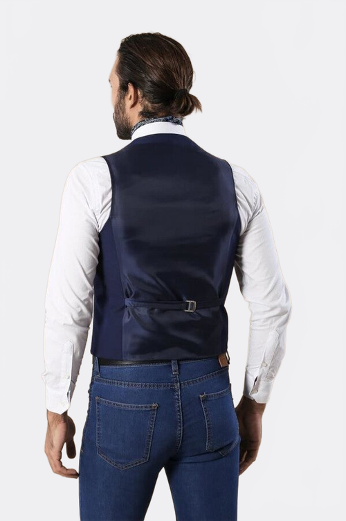 Indigo Vest Separate with Watch Pockets - Wessi