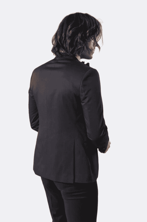 Removable Shawl Collar Black Tuxedo | Wessi