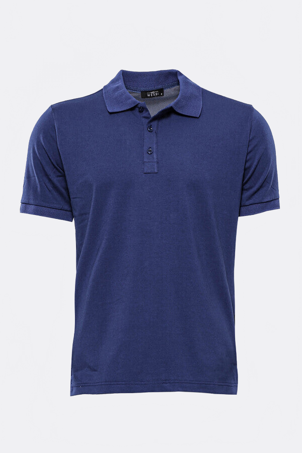 Navy blue Polo Collar T-shirt - Wessi