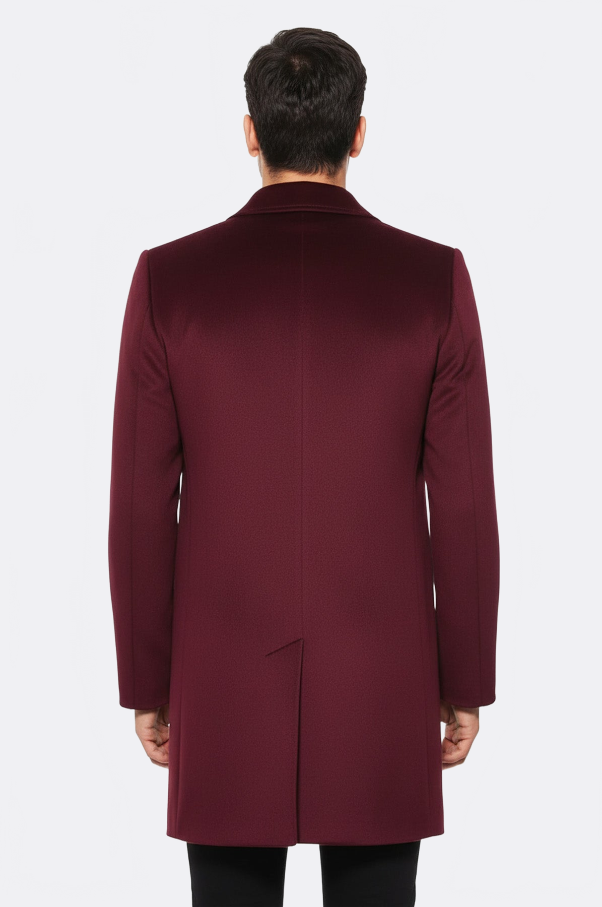 Burgundy Long Coat - Wessi