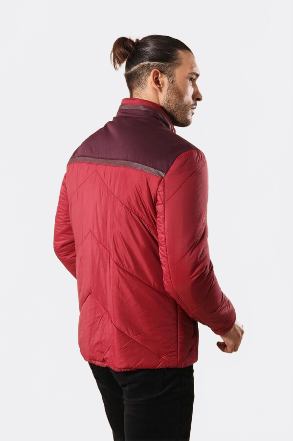 Red Quilted Down Coat - Wessi