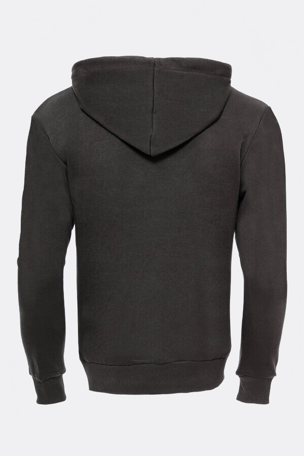 Hooded Pocket Plain Green Men's Sweatshirt - Wessi