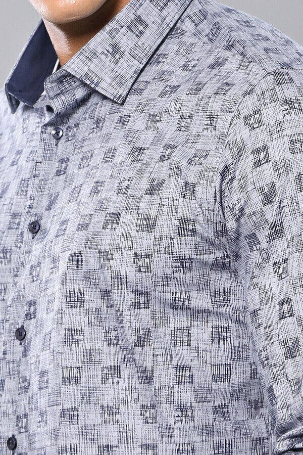 Patterned Long Sleeve Shirt | Wessi