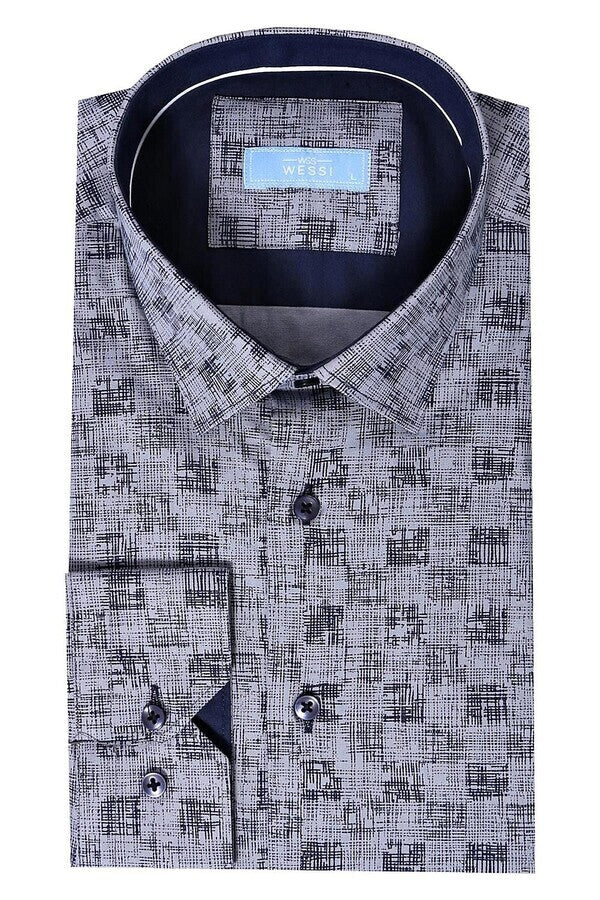 Patterned Long Sleeve Shirt | Wessi