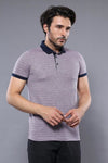 Patterned Pink Polo Men T-Shirt | Wessi