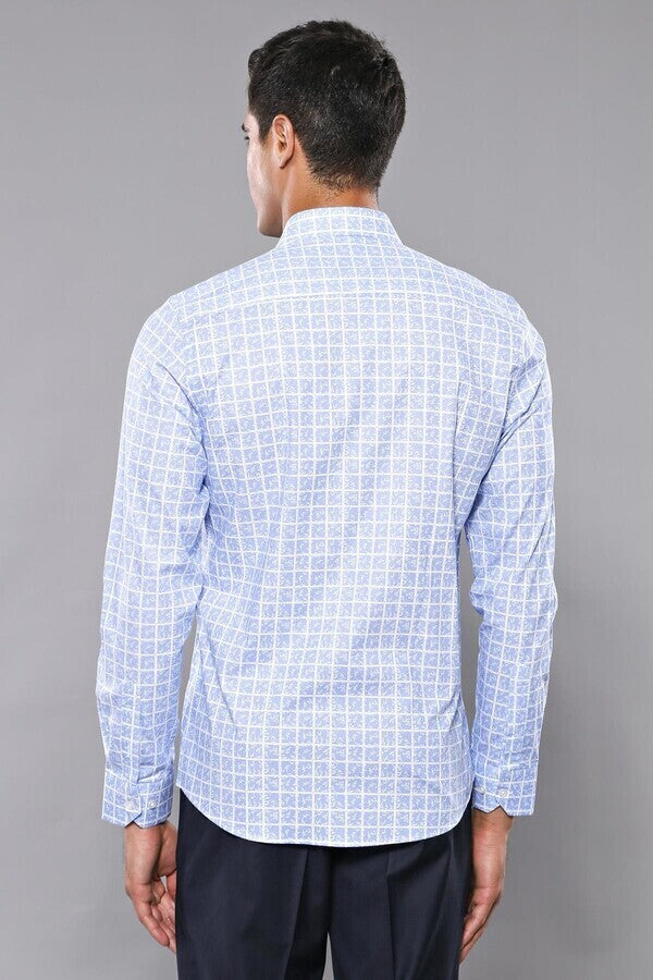 Plaid Light Blue Shirt - Wessi