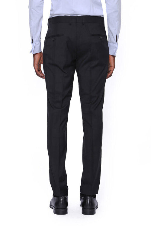 Plain Men Black Pants - Wessi