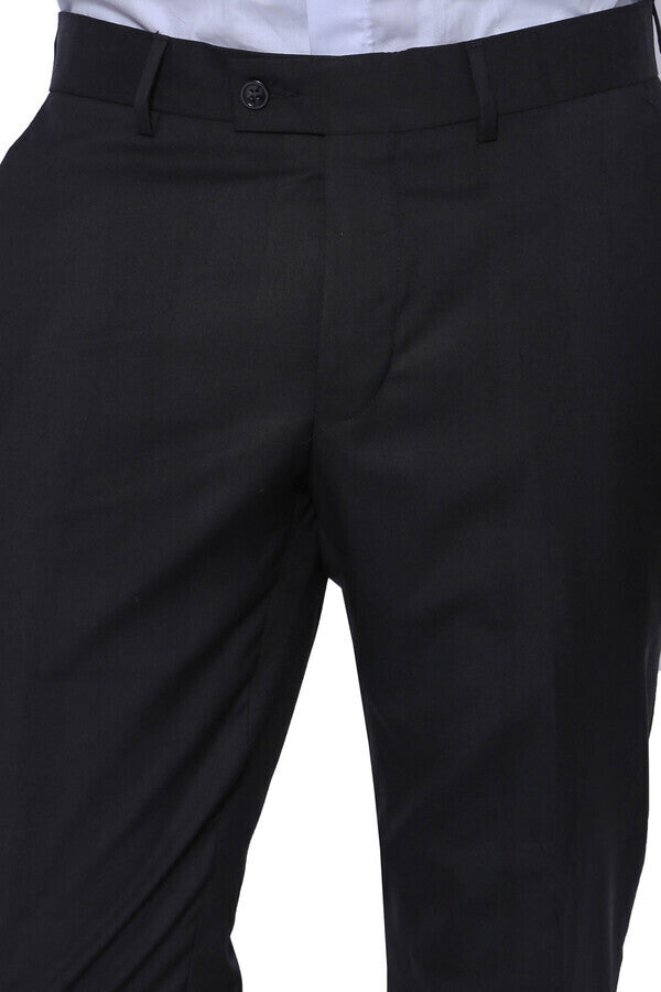 Plain Men Black Pants - Wessi