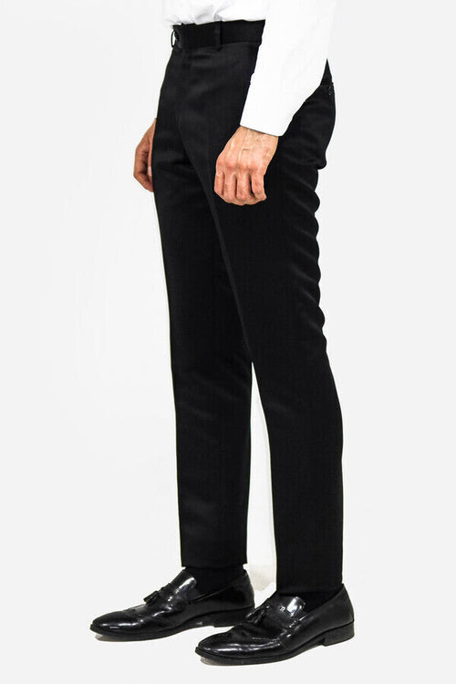 Plain Men Black Pants - Wessi