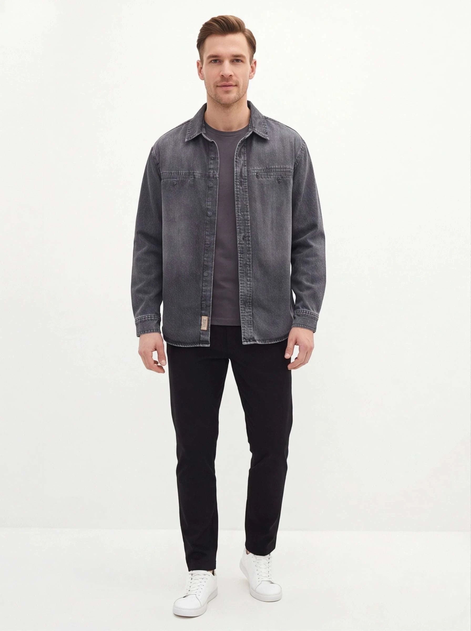 Vintage Heavy-Wash Denim Jacket for Men Koala Sydney 