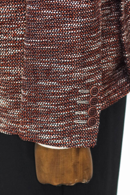 Slim Fit Patterned Sport Brown Men Blazer - Wessi