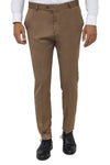 Slim Fit Plain Tan Men Pants - Wessi