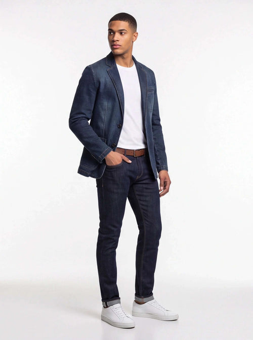 Mens Denim Blazer Men Fashion Cotton Vintage Suit Koala Sydney 
